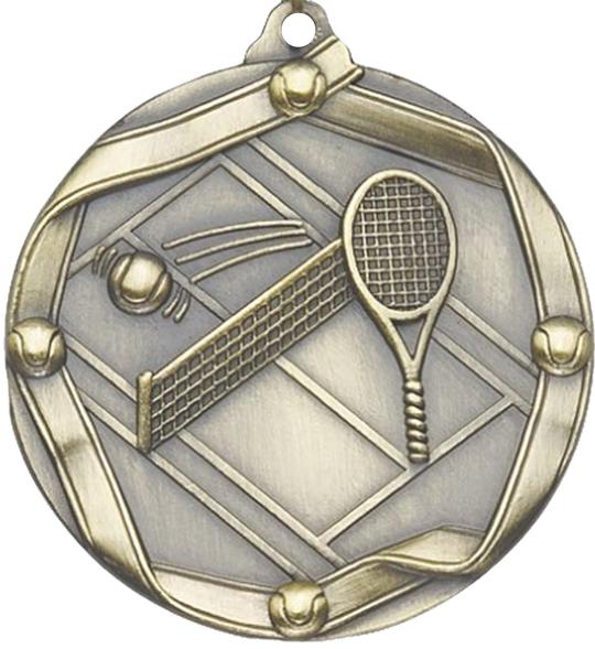 Die Cast Tennis Medal