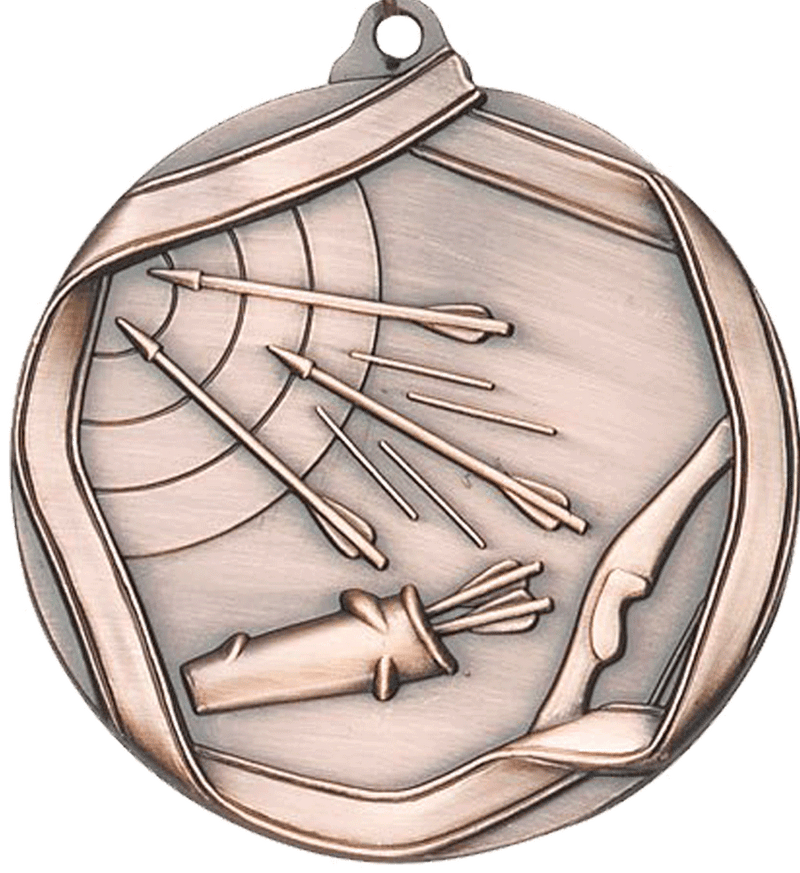 Bronze Die Cast Archery Medal