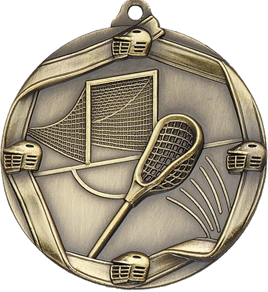 Die Cast Lacrosse Medal