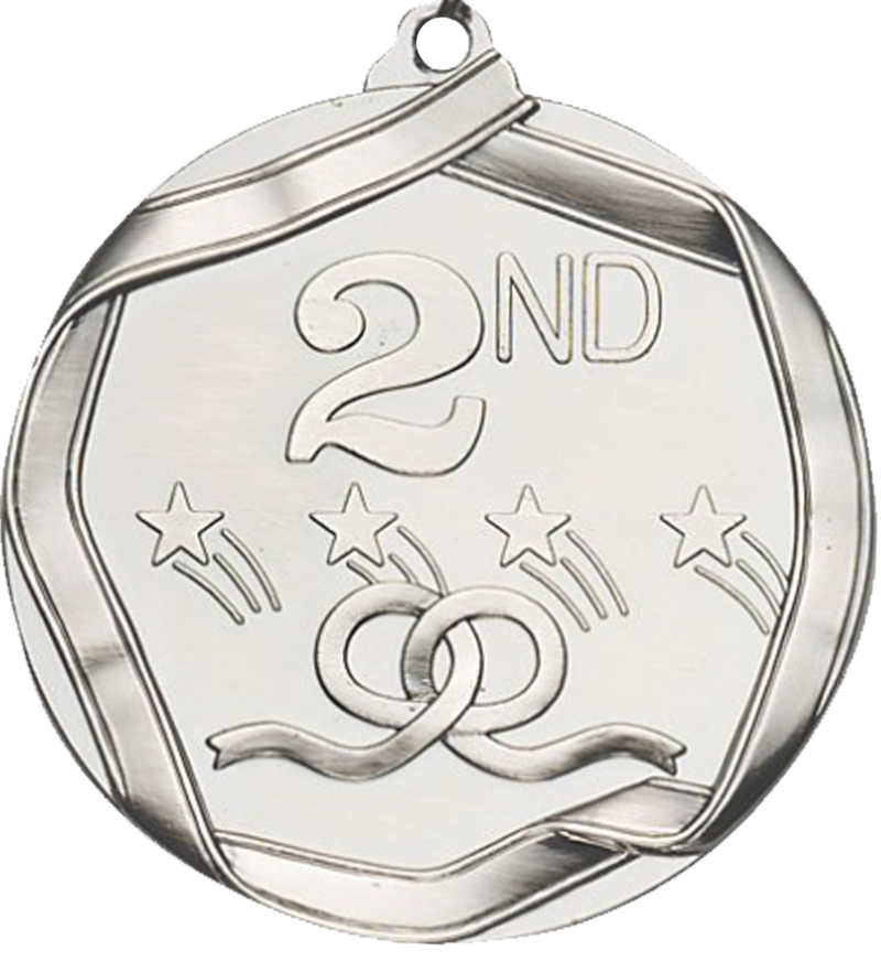 Silver Die Cast 2nd Place Medal