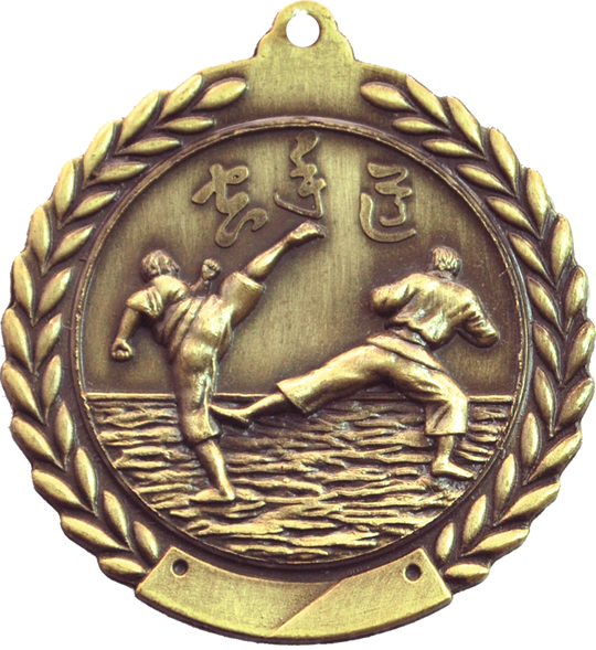 Cheap Wreath Karate Medal