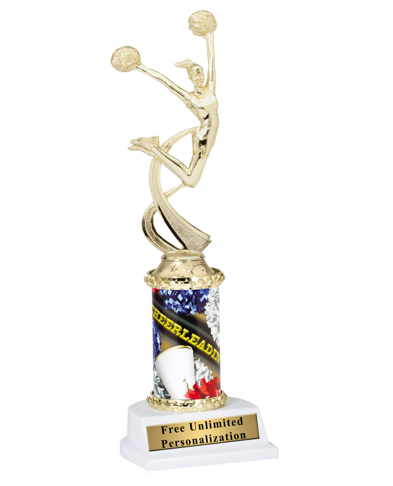 Motion Cheerleading Column Trophy