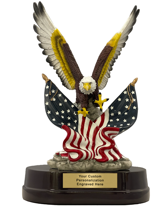 Patriot Eagle Award With Flags
