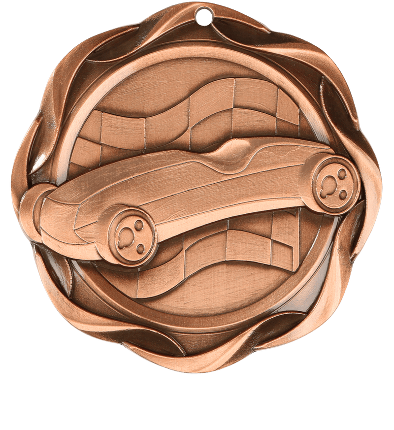 Bronze Fusion Pinewood Derby Medal
