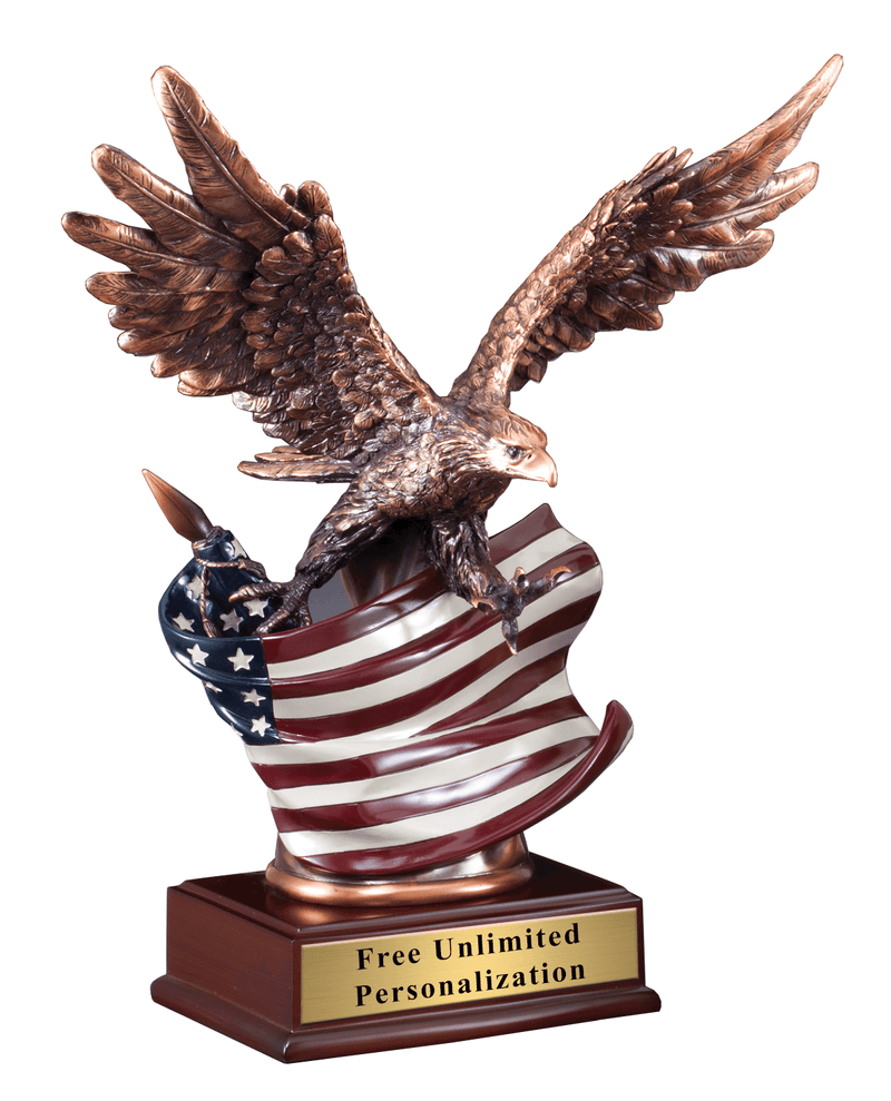 Bronze Cast Metal Finish Patriot Eagle Award