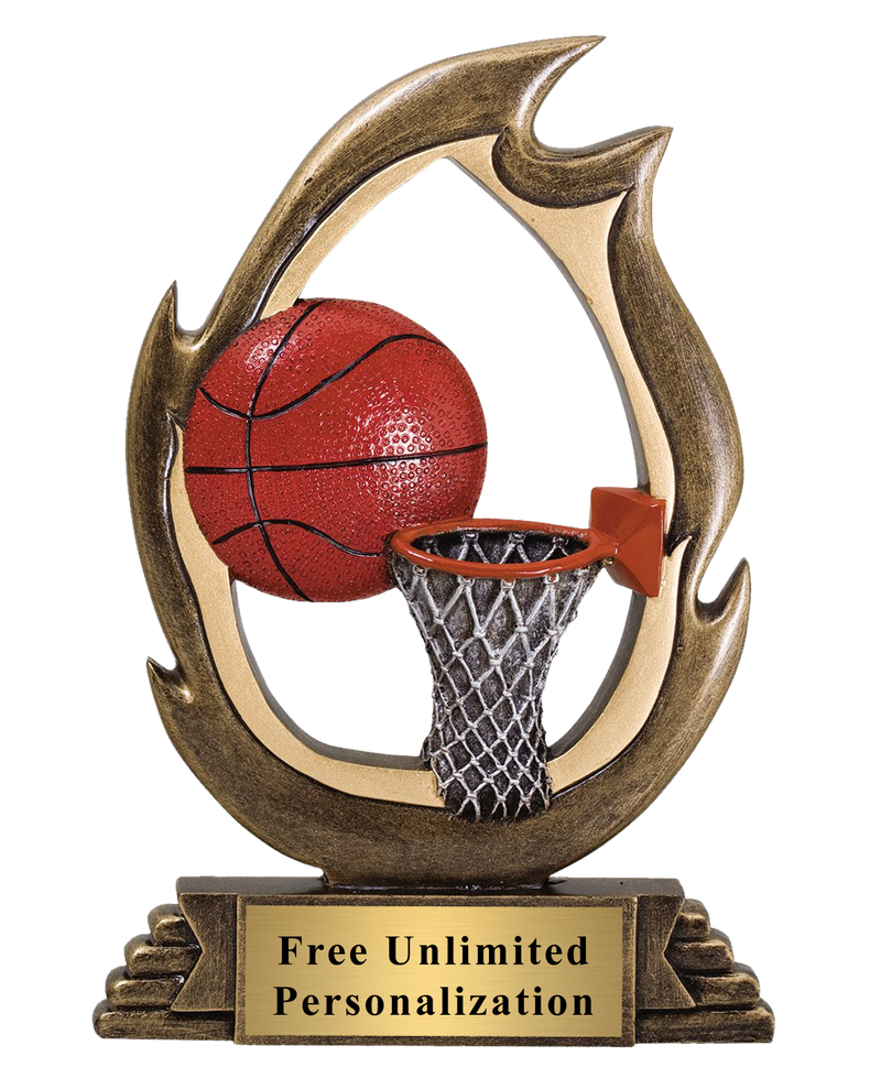 Flame Basketball Trophy