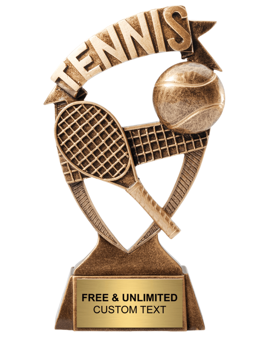 Tennis Ribbon Banner Trophy