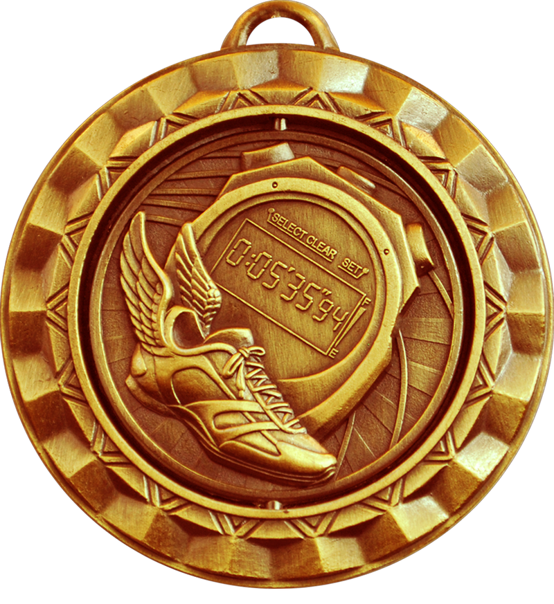 Bronze Spin Track Medal