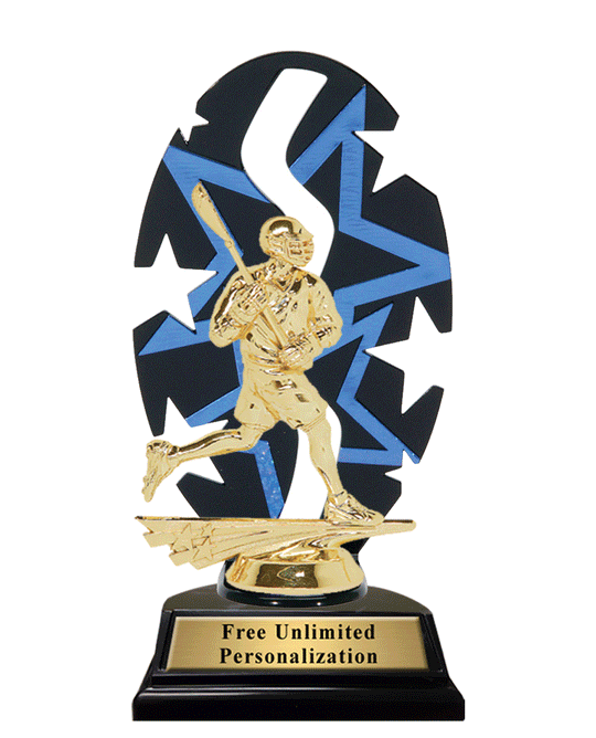 Star Backdrop Lacrosse Trophy