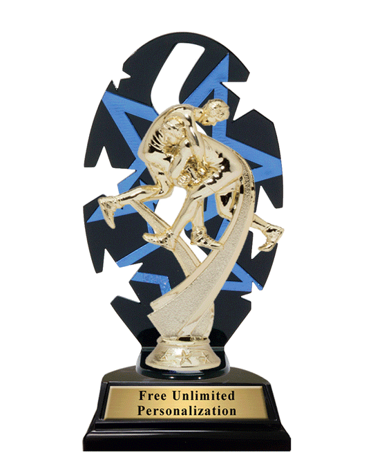 Star Backdrop Wrestling Trophy