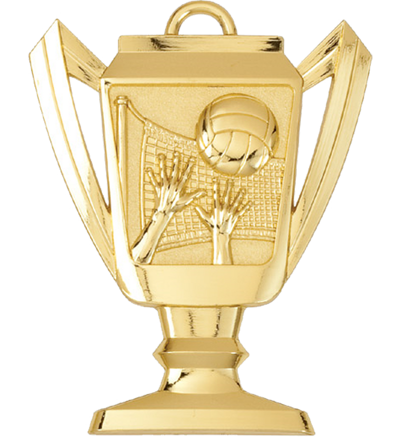 Gold Volleyball Trophy Medal