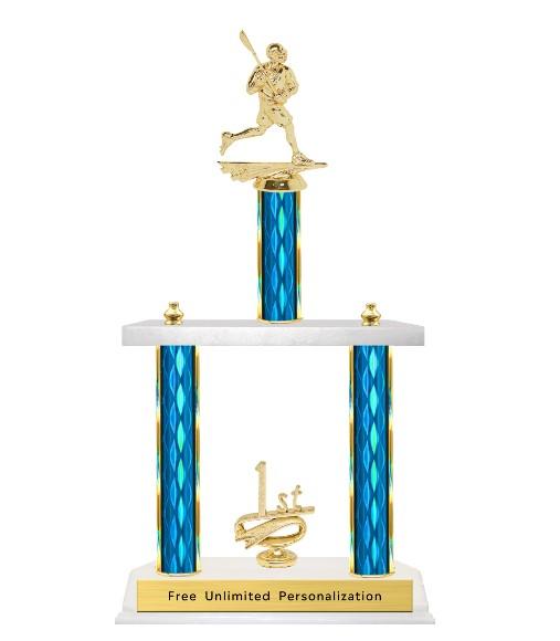 Two Tier Lacrosse Trophy