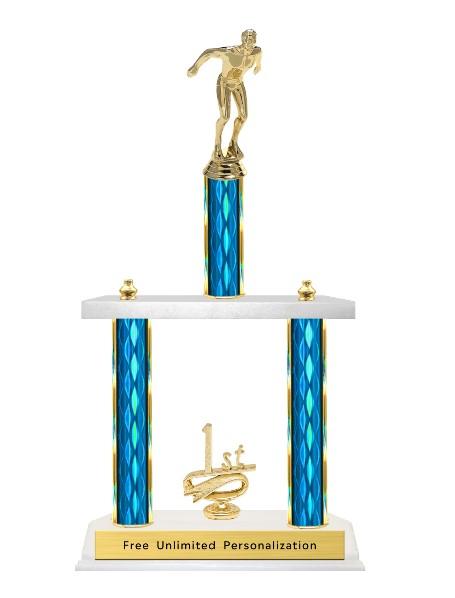 Two Tier Swimming Trophy