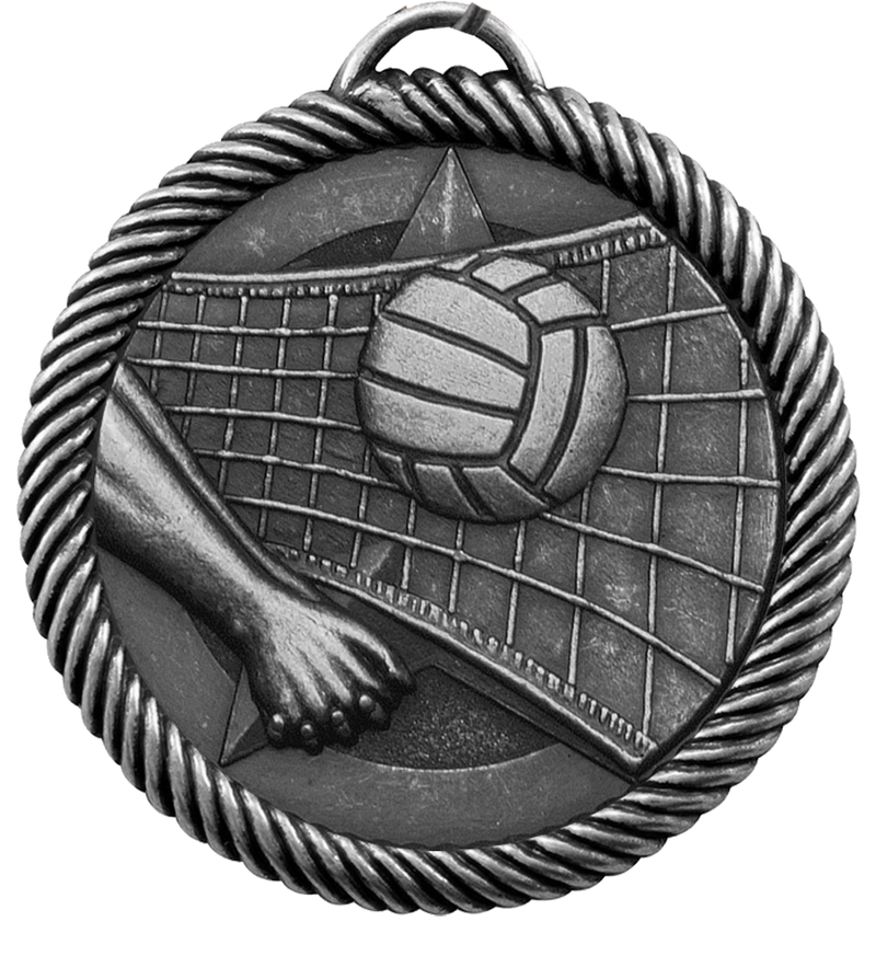 Silver Value Volleyball Medal
