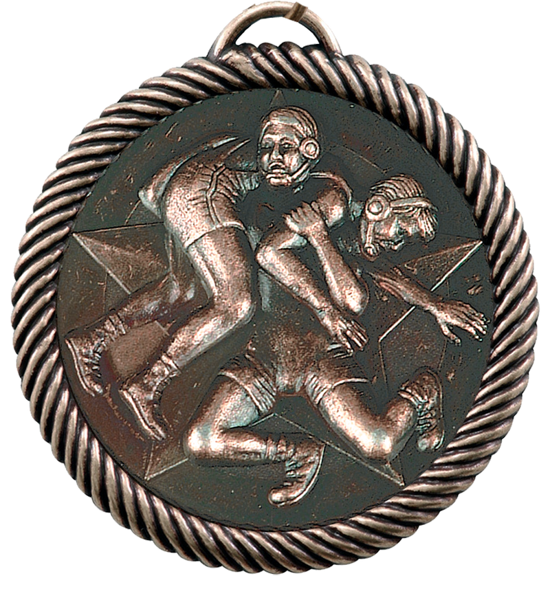 Bronze Value Wrestling Medal