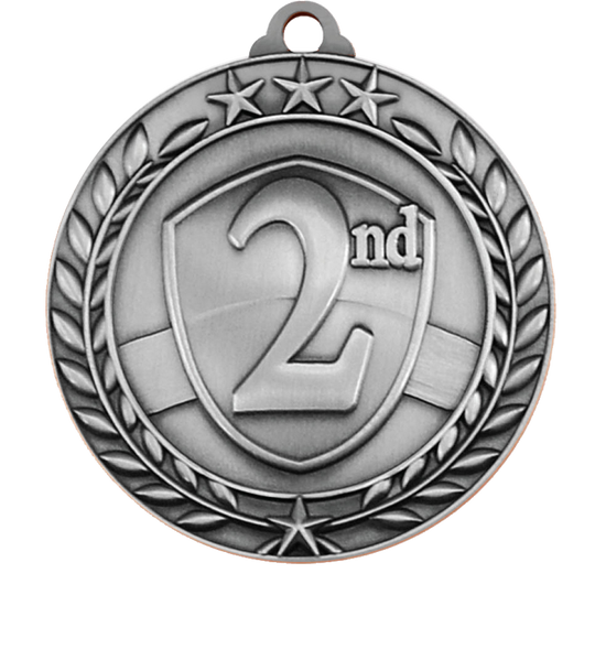 Large Star Wreath 2nd Place Medal