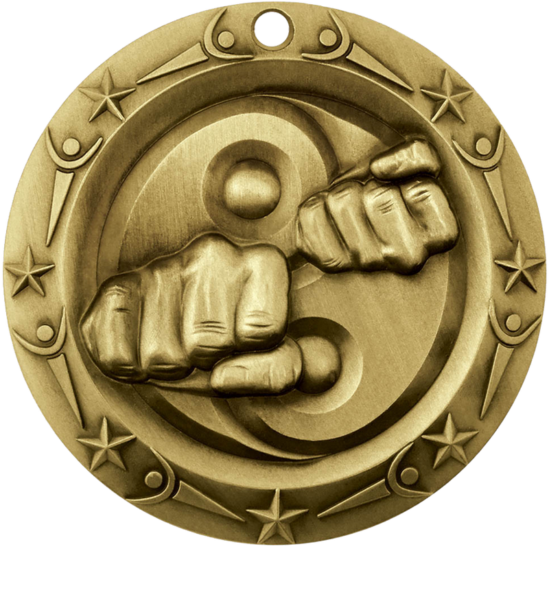 Gold World Class Martial Arts Medal
