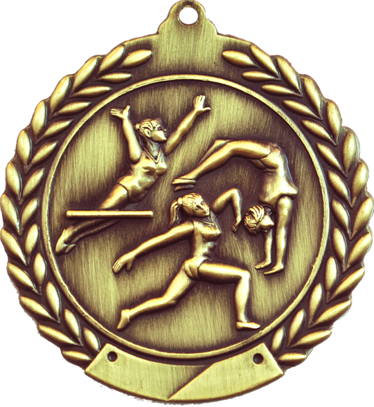 Cheap Wreath Female Gymnastics Medal
