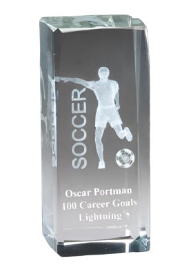 3D Soccer Sports Crystal – Male