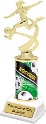 Motion Soccer Column Trophy - Female