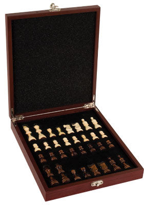 Inside View Personalized Rosewood Finish Chess Set