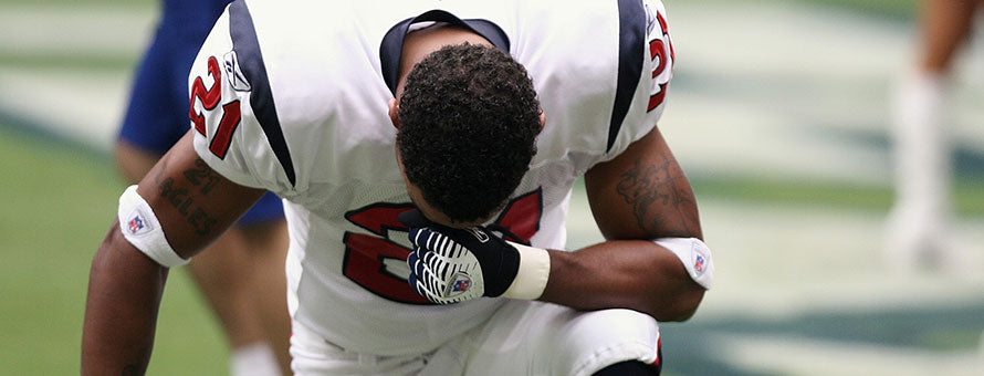 player kneeling