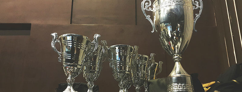 sequence of trophy cups