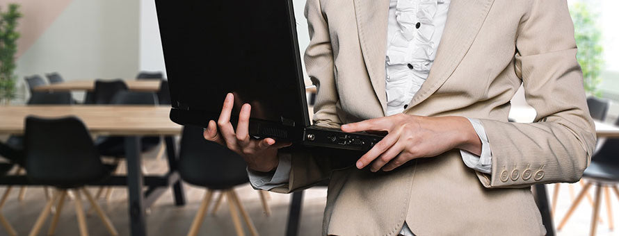 Businessman with computer