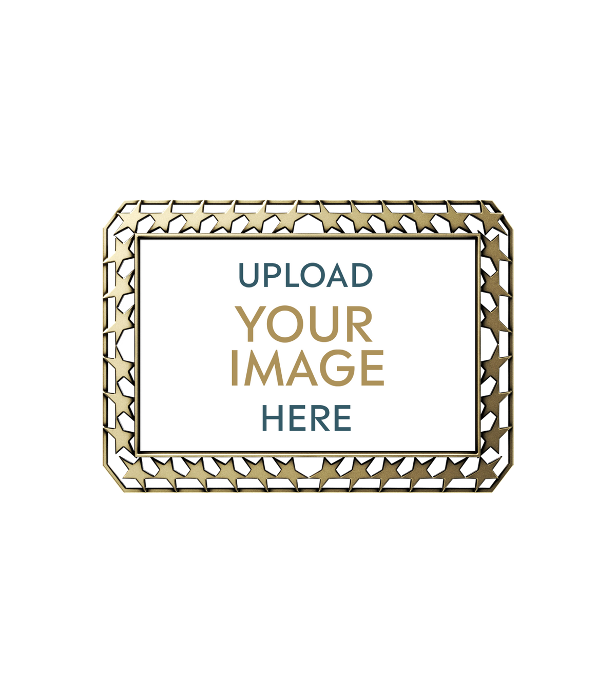 Custom Medals Rectangle Star Border Rectangle Custom Insert Medal