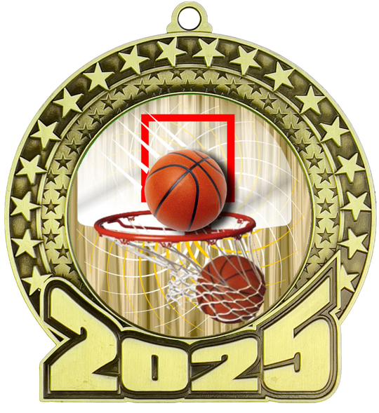 2025 Basketball Insert Medal