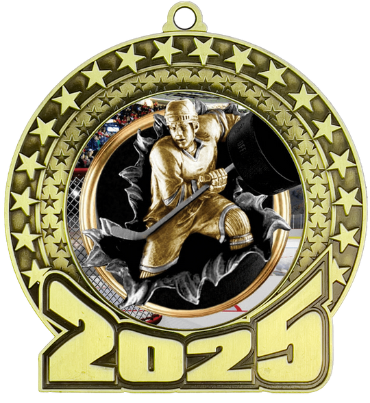 2025 Hockey Insert Medal