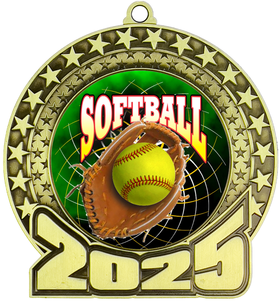 2025 Softball Insert Medal