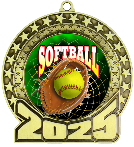 2025 Softball Insert Medal