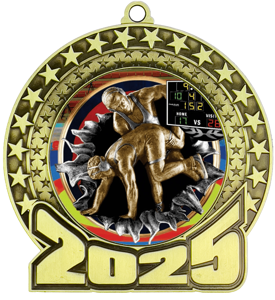 2025 Wrestling Insert Medal