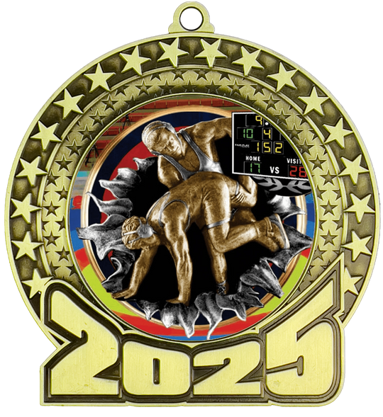 2025 Wrestling Insert Medal
