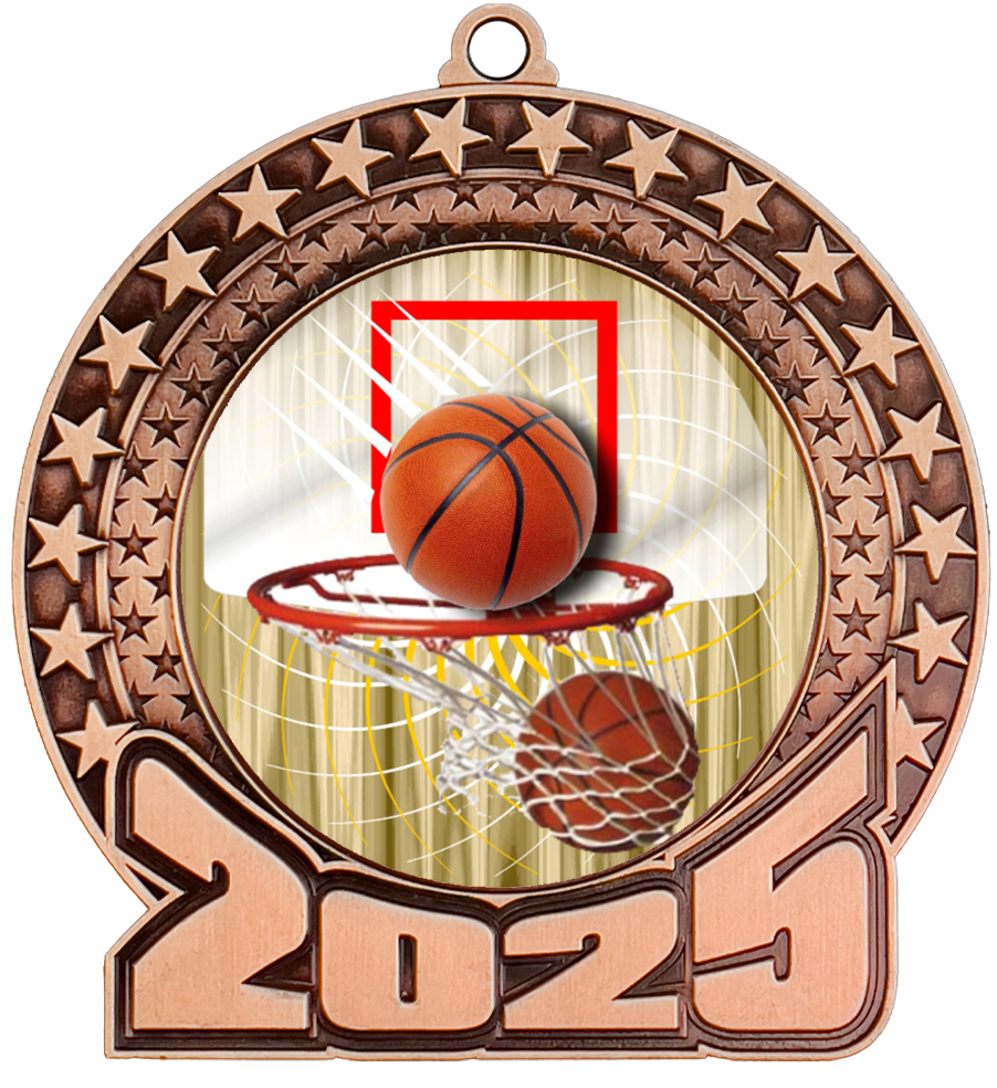 2025 Basketball Insert Medal