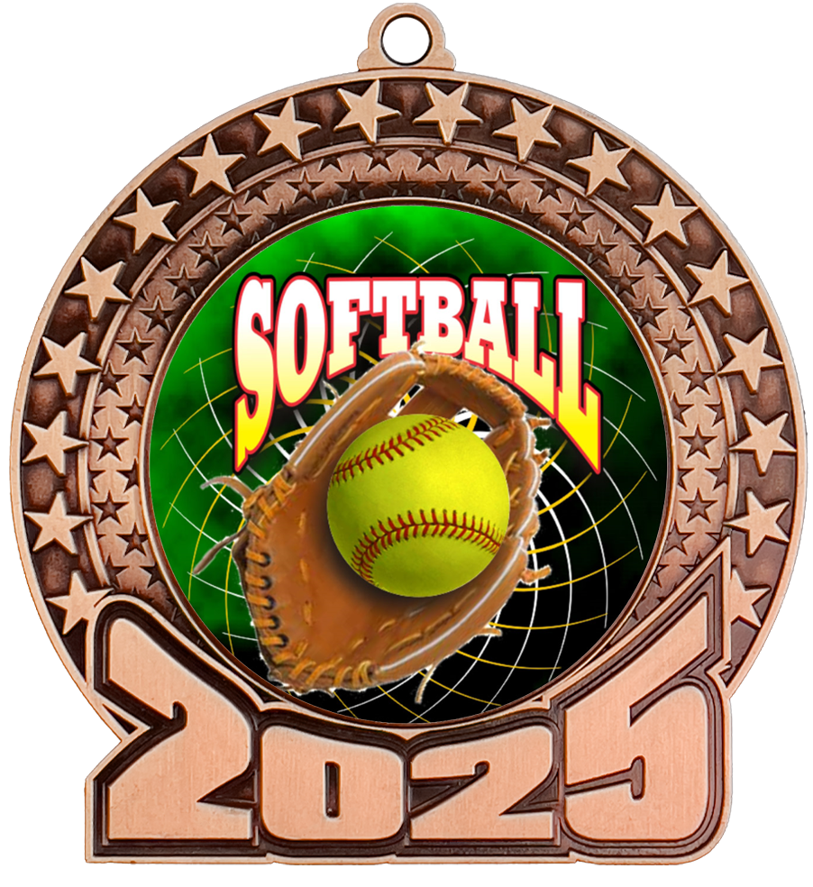 2025 Softball Insert Medal