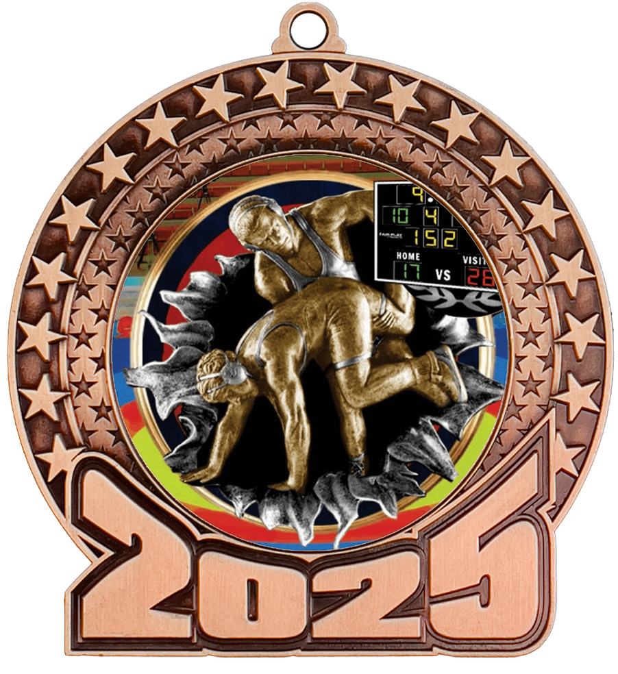 2025 Wrestling Insert Medal