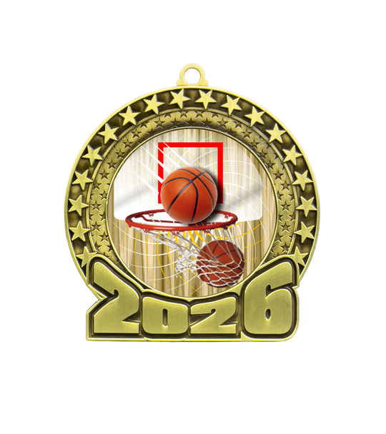 2026 Basketball Insert Medal