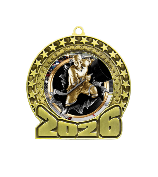 2026 Hockey Insert Medal