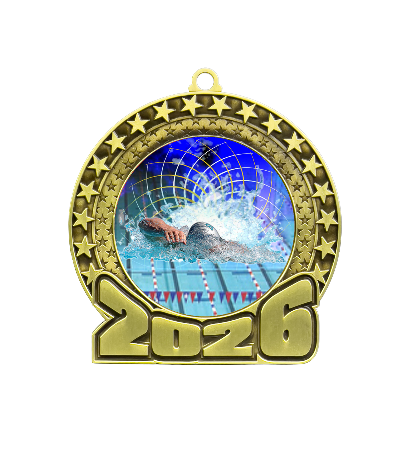 2026 Swimming Insert Medal 2026 Gold Swimming 