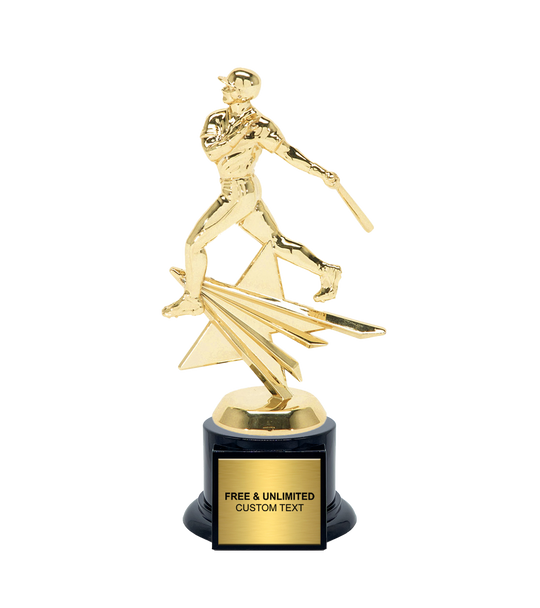 Shining Star Baseball Trophy - Male