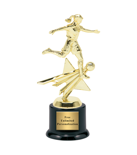 Shining Star Soccer Trophy - Female