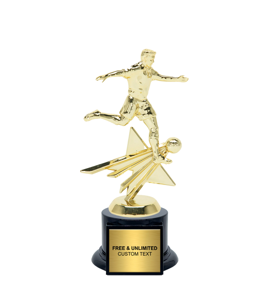 Shining Star Soccer Trophy - Male