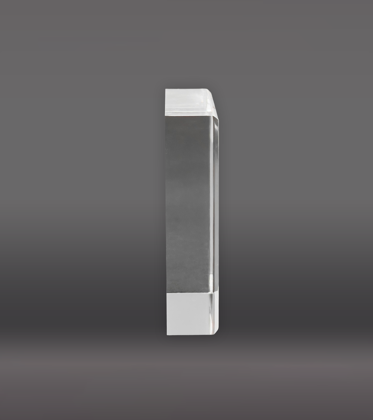 Laser Engraved Square Acrylic Paperweight - Clear