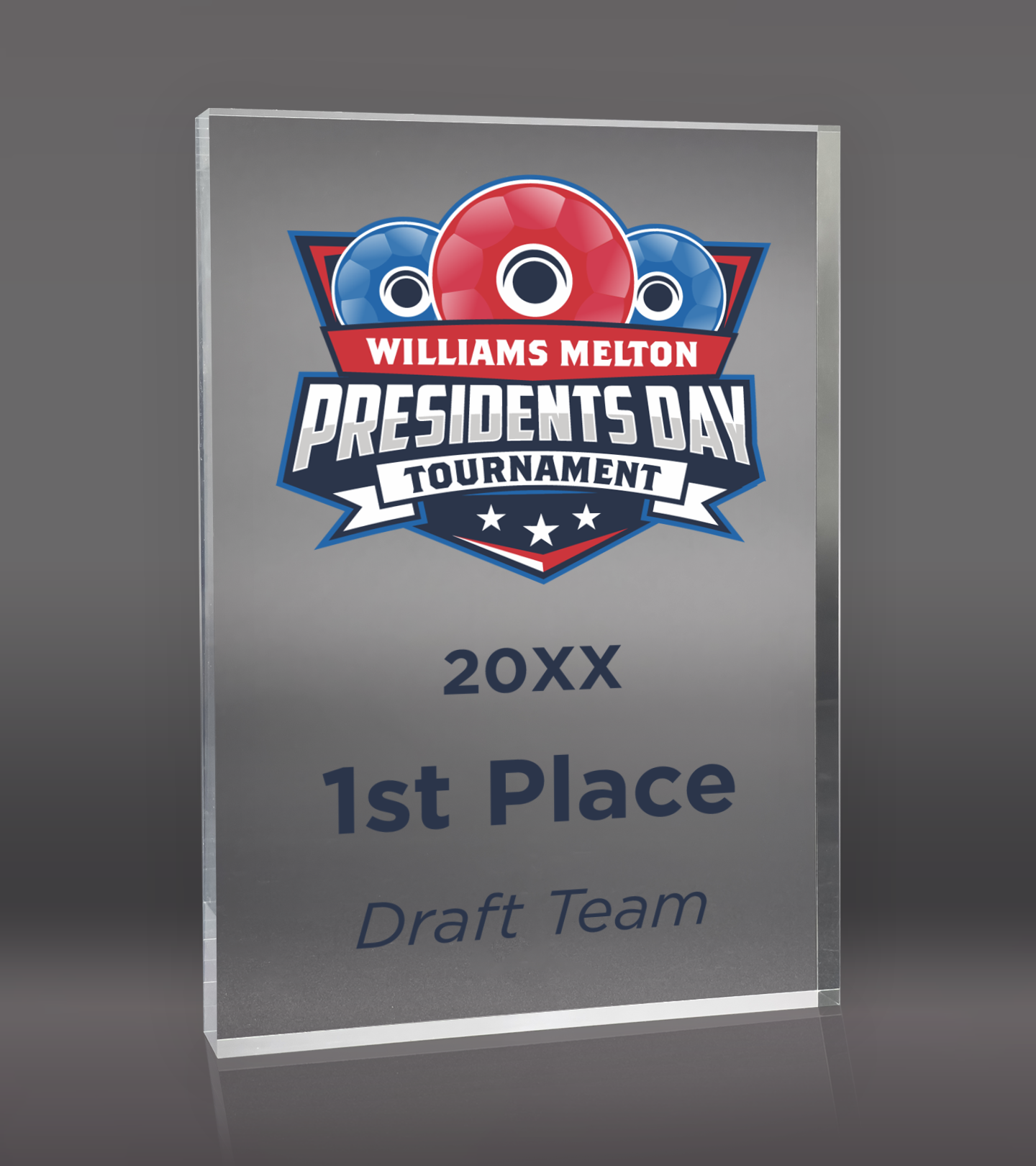 Custom Color Printed Clear Acrylic Award 