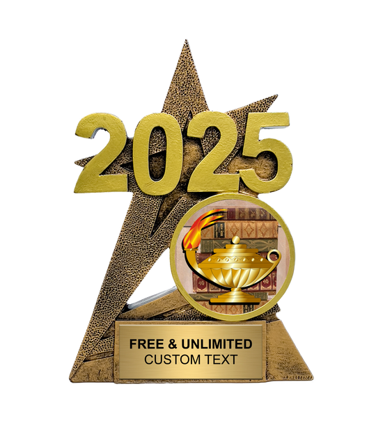 2025 Gold SuperStar Academic Insert Trophy