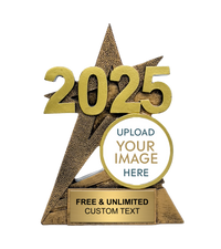 2025 Gold SuperStar Custom Insert Trophy