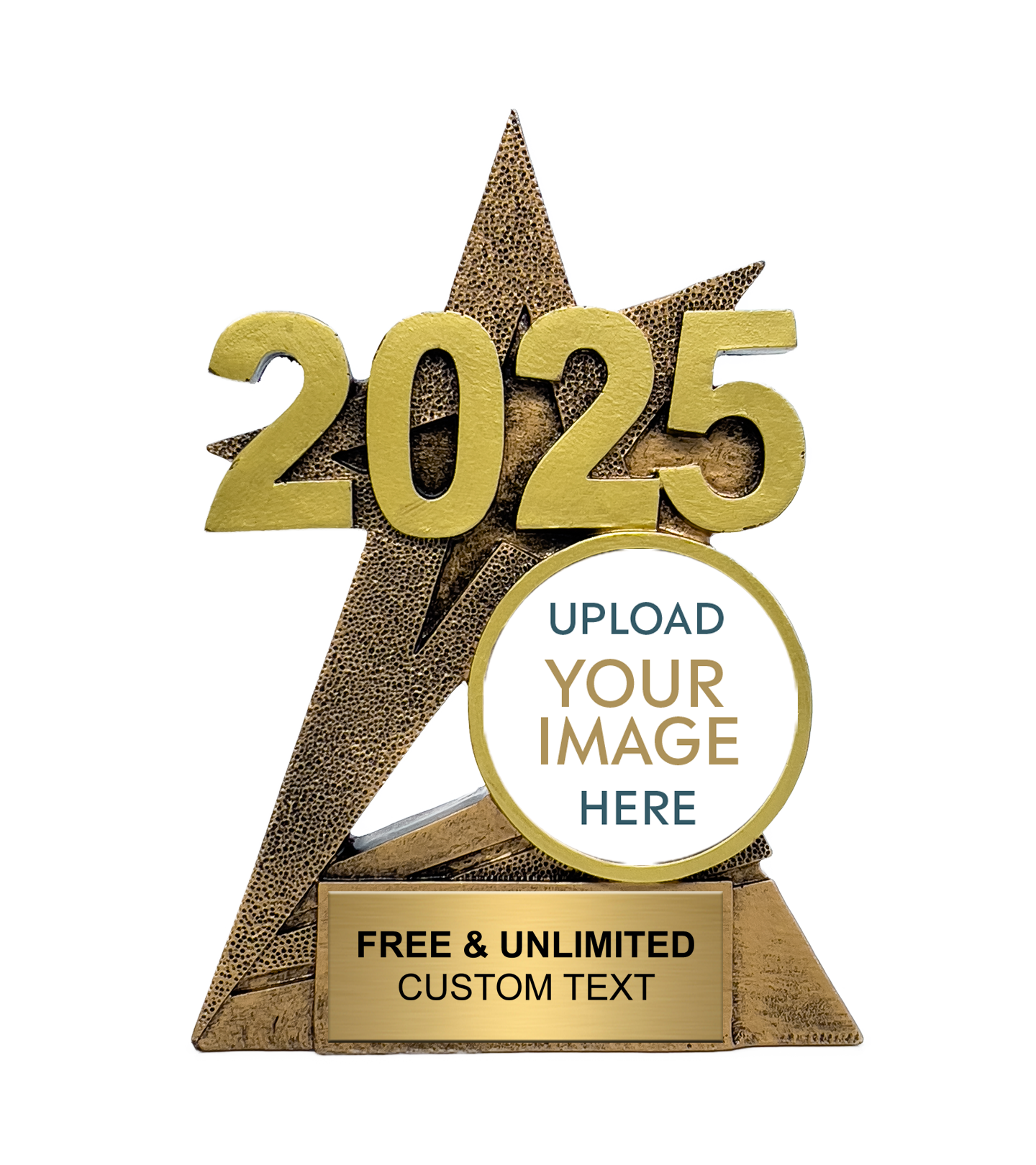 2025 Gold SuperStar Custom Insert Trophy