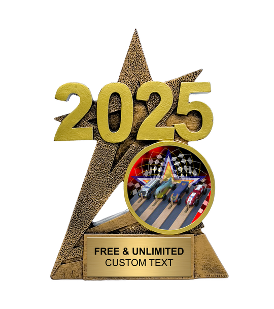 2025 Gold SuperStar Derby Insert Trophy